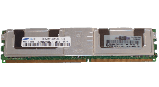 416471-001 - HP 1GB, 667MHz, PC2-5300F, ECC, REG