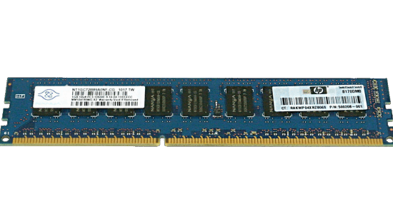 501539-001 - HP 1GB, 1333MHz, PC3-10600E-9, ECC, UDIMM